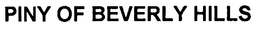 PINY OF BEVERLY HILLS trademark