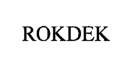 ROKDEK trademark