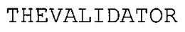 THEVALIDATOR trademark