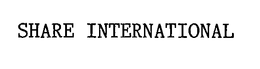 SHARE INTERNATIONAL trademark