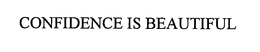 CONFIDENCE IS BEAUTIFUL trademark