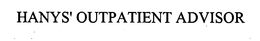 HANYS' OUTPATIENT ADVISOR trademark