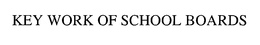 KEY WORK OF SCHOOL BOARDS trademark