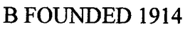 B FOUNDED 1914 trademark