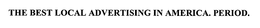 THE BEST LOCAL ADVERTISING IN AMERICA. PERIOD. trademark