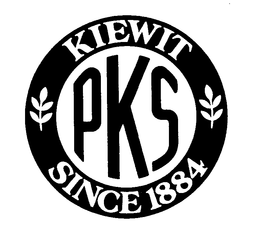 PKS KIEWIT SINCE 1884 trademark