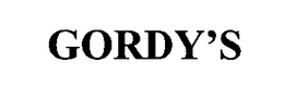 GORDY'S trademark