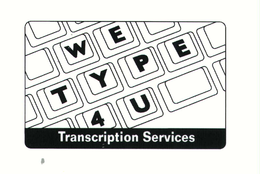 WE TYPE 4U TRANSCRIPTION SERVICES trademark