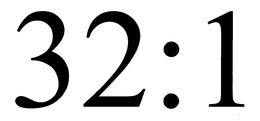 32:1 trademark