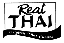 REAL THAI ORIGINAL THAI CUISINE trademark