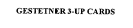 GESTETNER 3-UP CARDS trademark