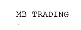 MB TRADING trademark