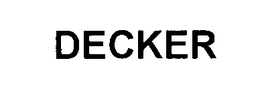 DECKER trademark