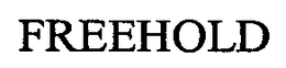 FREEHOLD trademark