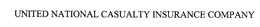 UNITED NATIONAL CASUALTY INSURANCE COMPANY trademark
