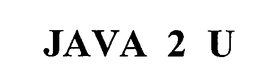 JAVA 2 U trademark