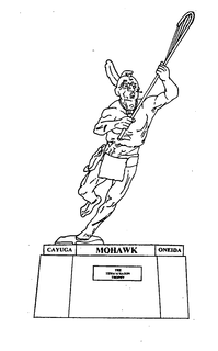 THE TEWAARATON TROPHY CAYUGA MOHAWK ONEIDA trademark