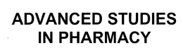 ADVANCED STUDIES IN PHARMACY trademark