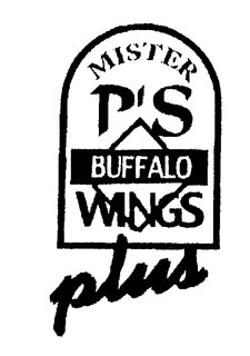 MISTER P'S BUFFALO WINGS PLUS trademark