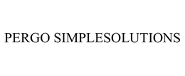 PERGO SIMPLESOLUTIONS trademark