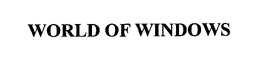 WORLD OF WINDOWS trademark