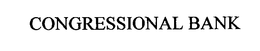CONGRESSIONAL BANK trademark