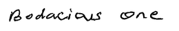 BODACIOUS ONE trademark