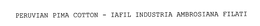 PERUVIAN PIMA COTTON IAFIL SPA INDUSTRIA AMBROSIANA FILATI trademark