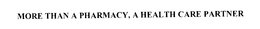 MORE THAN A PHARMACY, A HEALTHCARE PARTNER trademark