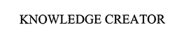 KNOWLEDGE CREATOR trademark