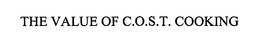 THE VALUE OF C.O.S.T. COOKING trademark