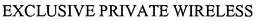 EXCLUSIVE PRIVATE WIRELESS trademark