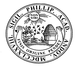 SIGIL. PHILLIP. ACAD. ANDOV. MDCCLXXVIII. NON SIBI FINIS ORIGINE PENDET trademark