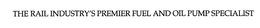 THE RAIL INDUSTRY'S PREMIER FUEL AND OIL PUMP SPECIALIST trademark