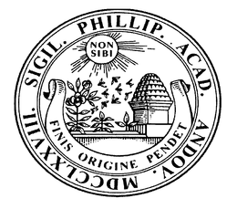 SIGIL. PHILLIP. ACAD. ANDOV. MDCCLXXVIII. FINIS ORIGINE PENDET NON SIBI trademark