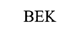 BEK trademark