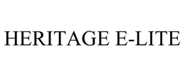 HERITAGE E-LITE trademark