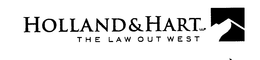 HOLLAND & HART LLP THE LAW OUT WEST trademark