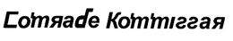 COMRADE KOMMISSAR trademark