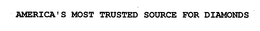 AMERICA'S MOST TRUSTED SOURCE FOR DIAMONDS trademark