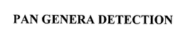 PAN GENERA DETECTION trademark