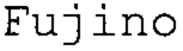 FUJINO trademark