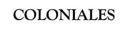 COLONIALES trademark