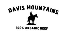 DAVIS MOUNTAINS 100% ORGANIC BEEF trademark
