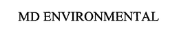 MD ENVIRONMENTAL trademark