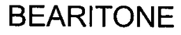 BEARITONE trademark