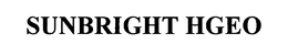 SUNBRIGHT HGEO trademark