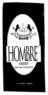 HOMBRE GREEN EAU DE TOILETTE H CONQUEST OF THE WEST SINCE 1981 trademark