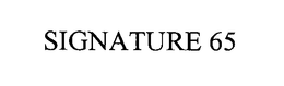 SIGNATURE 65 trademark
