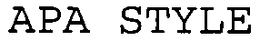 APA STYLE trademark